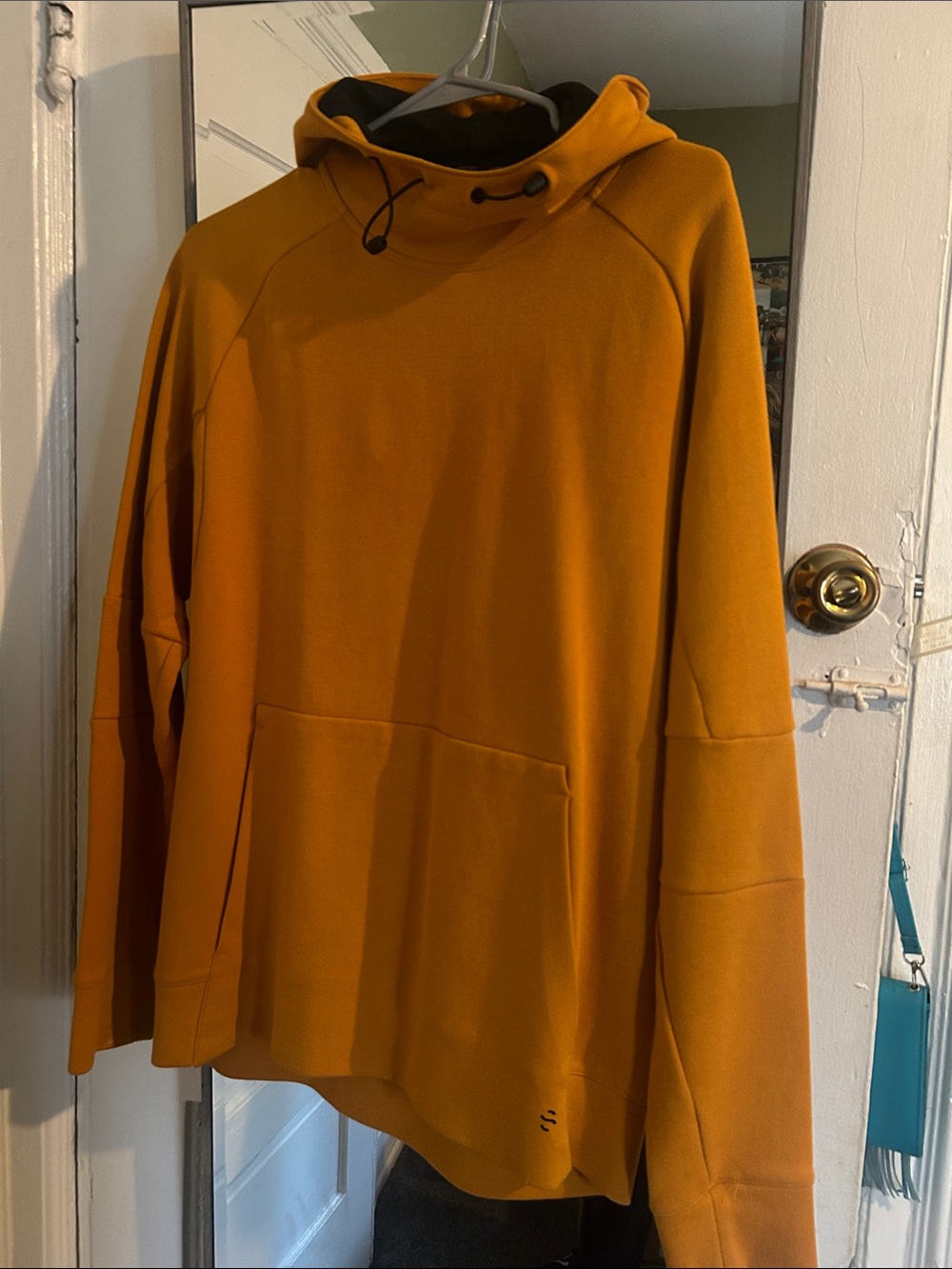 H&M Men's Mustard Crewneck Hoodie Pullover